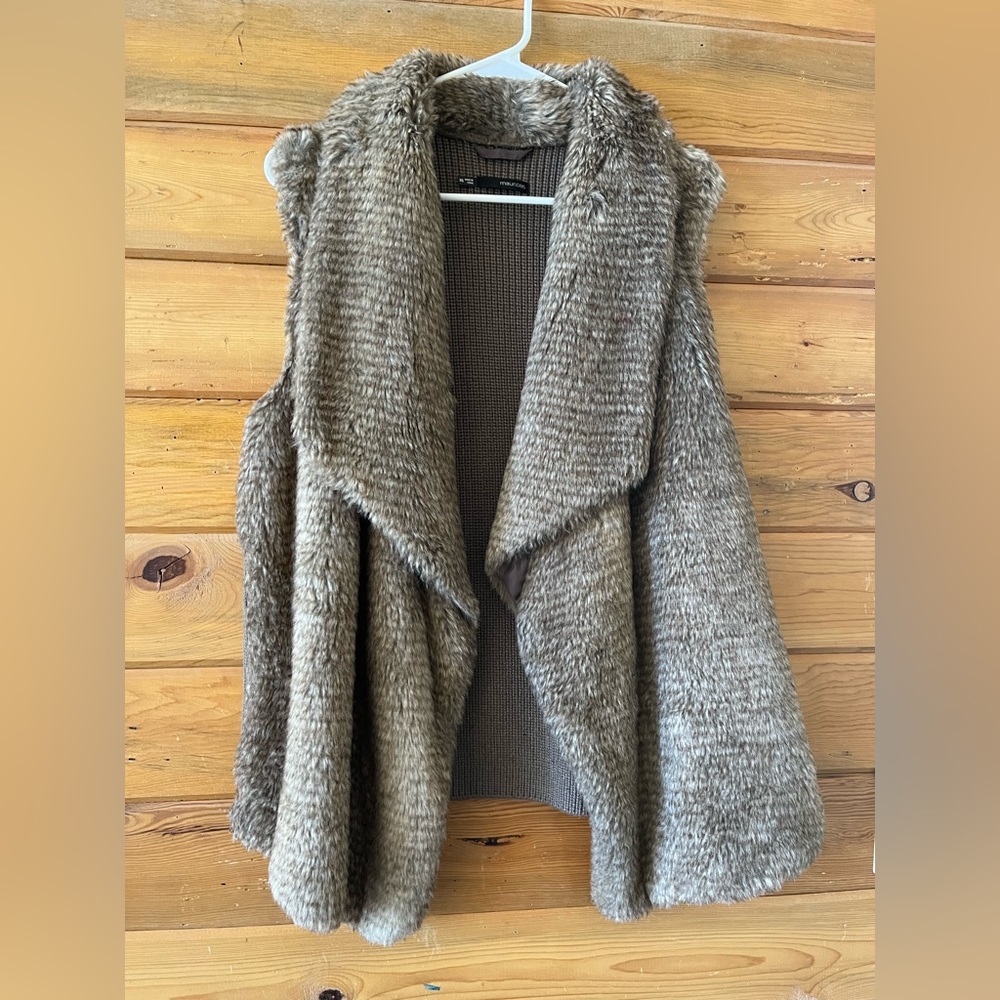 Fab Faux Fur Vest Plus Size XXL Maurice’s